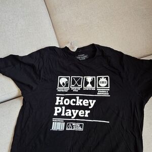 Fifth Sun Black Hockey Player Tee